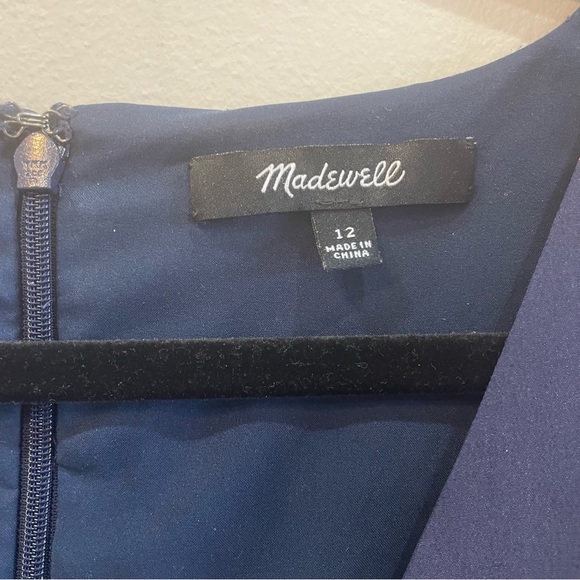 Madewell Silk Button-Front Tie-Sleeve Retro Dress - Picture 3 of 5